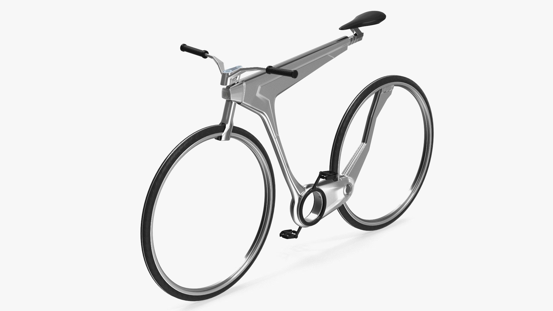 Futuristic Electric Bicycle Rigged for Maya 3D model preview