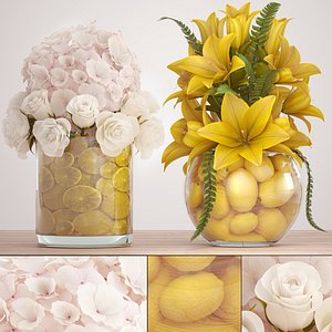 decorative bouquet flowers model