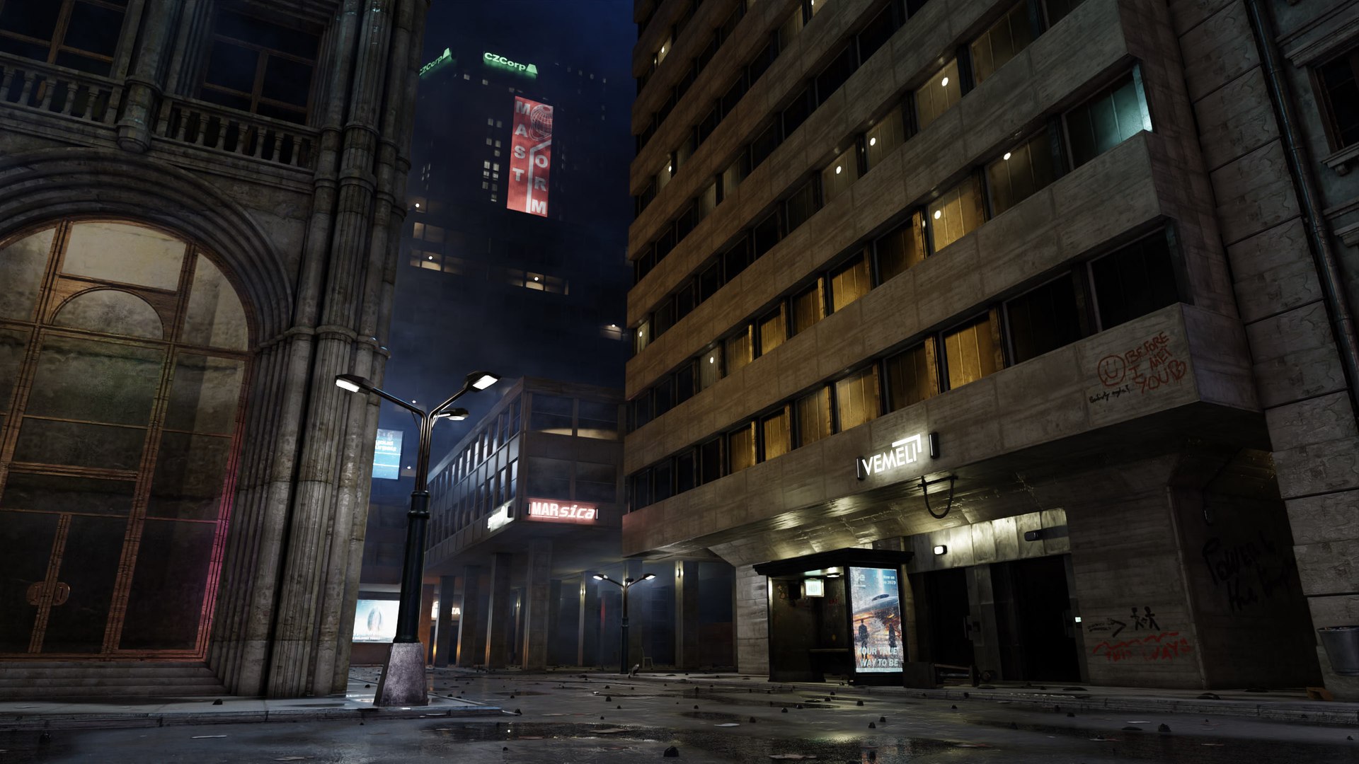 ULTRA Detailled Cyberpunk City Street Scene - Huge Map - Blender Textured - Retro Sci-Fi 3D model https://p.turbosquid.com/ts-thumb/bd/OnKPr6/9n/cgcyberpunkcityscene3dthibautbillerot14/jpg/1694113011/1920x1080/fit_q87/1681e2c007e059fcab6a52016f536c12ee260af7/cgcyberpunkcityscene3dthibautbillerot14.jpg