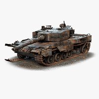 Leopard 2A4 Destroyed