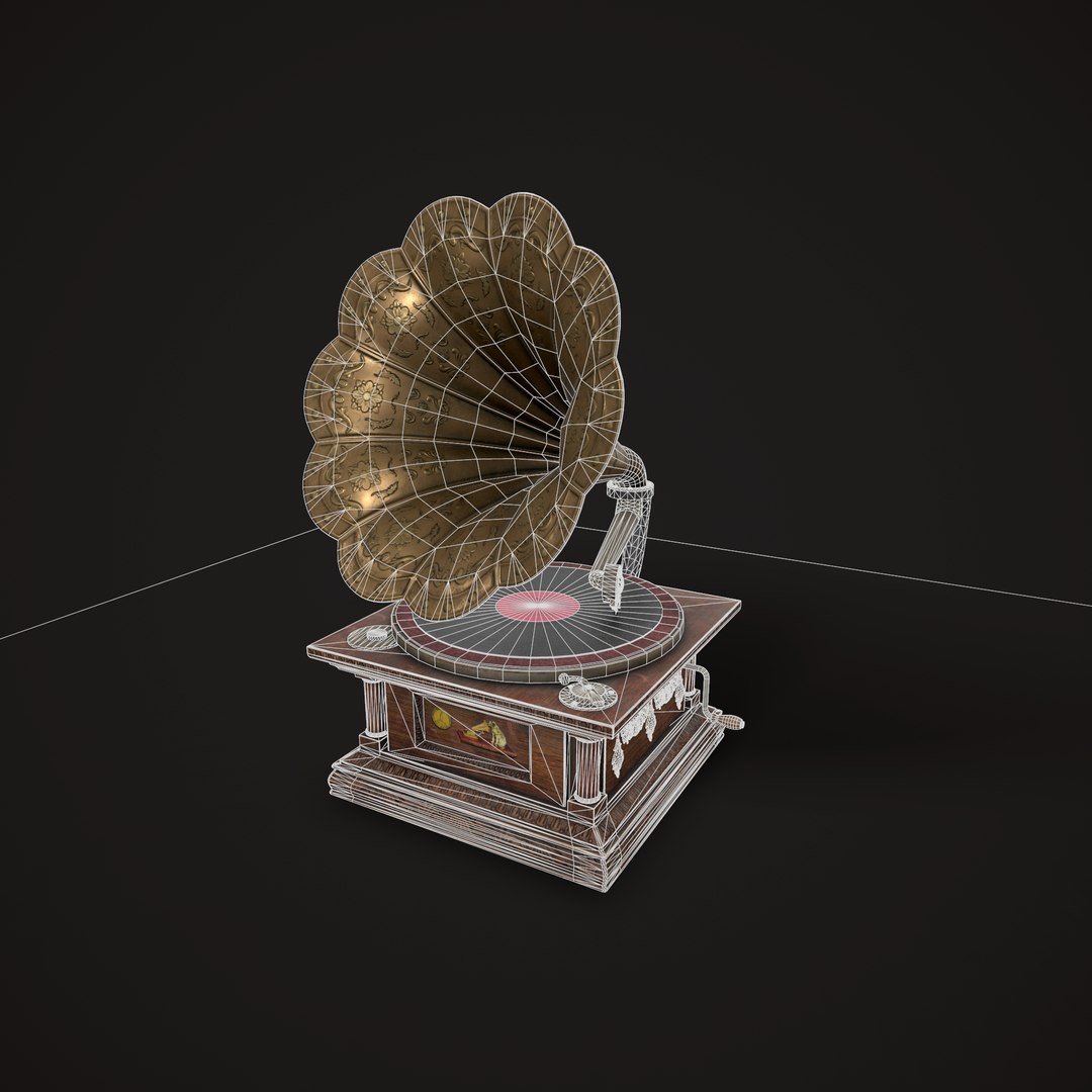 3D old gramophone model https://p.turbosquid.com/ts-thumb/bd/VCKWFg/ij6Jahjk/screenshot011/png/1559384242/1920x1080/fit_q87/8380b7e28b74a958dd5a042357c900f04b1359b8/screenshot011.jpg