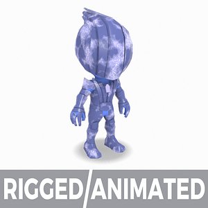 Ice Hero Champ 1 - MOBA MMORPG Character - Rigged and Animated(1)