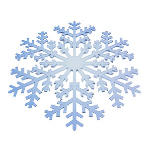 3d max snowflake snow flake