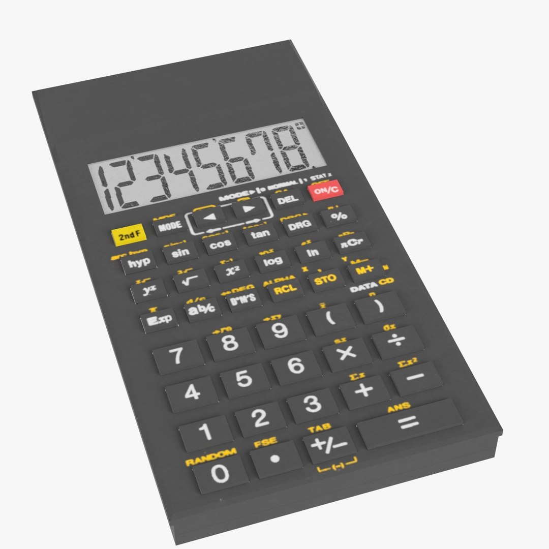 Electronic Calculator 2 3D Model - TurboSquid 1188215