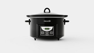 Slowcooker with timer 4-7L Black