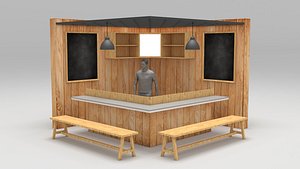 food stall 3D model