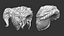 15 Female greek or roman statue hair styles and hairdoo mid-poly IMM brush set for Zbrush fbx and o