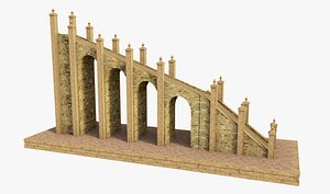 3D Fantasy Orient Stairs model
