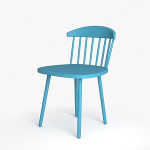Blue Plastic Chair 3D model