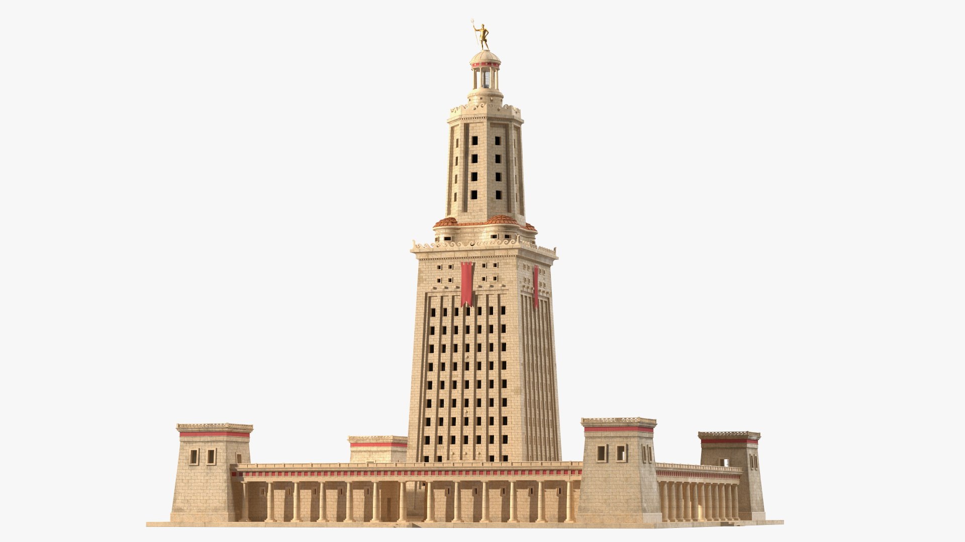 Lighthouse of Alexandria 3D model preview