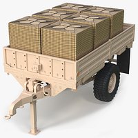 Tactical Field Trailer with Palletized Cargo