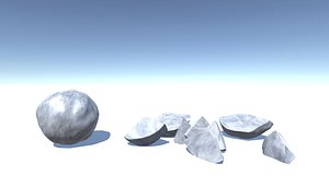 snowball breakable 3D model