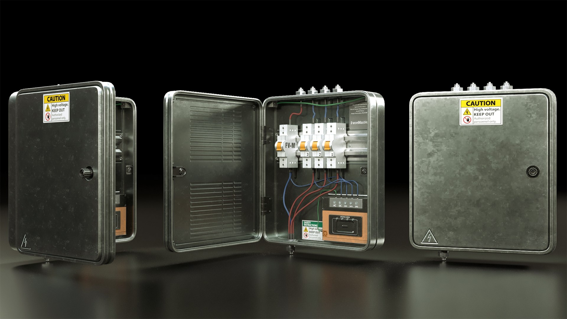3D Electrical Boxes And Panels - TurboSquid 2336778