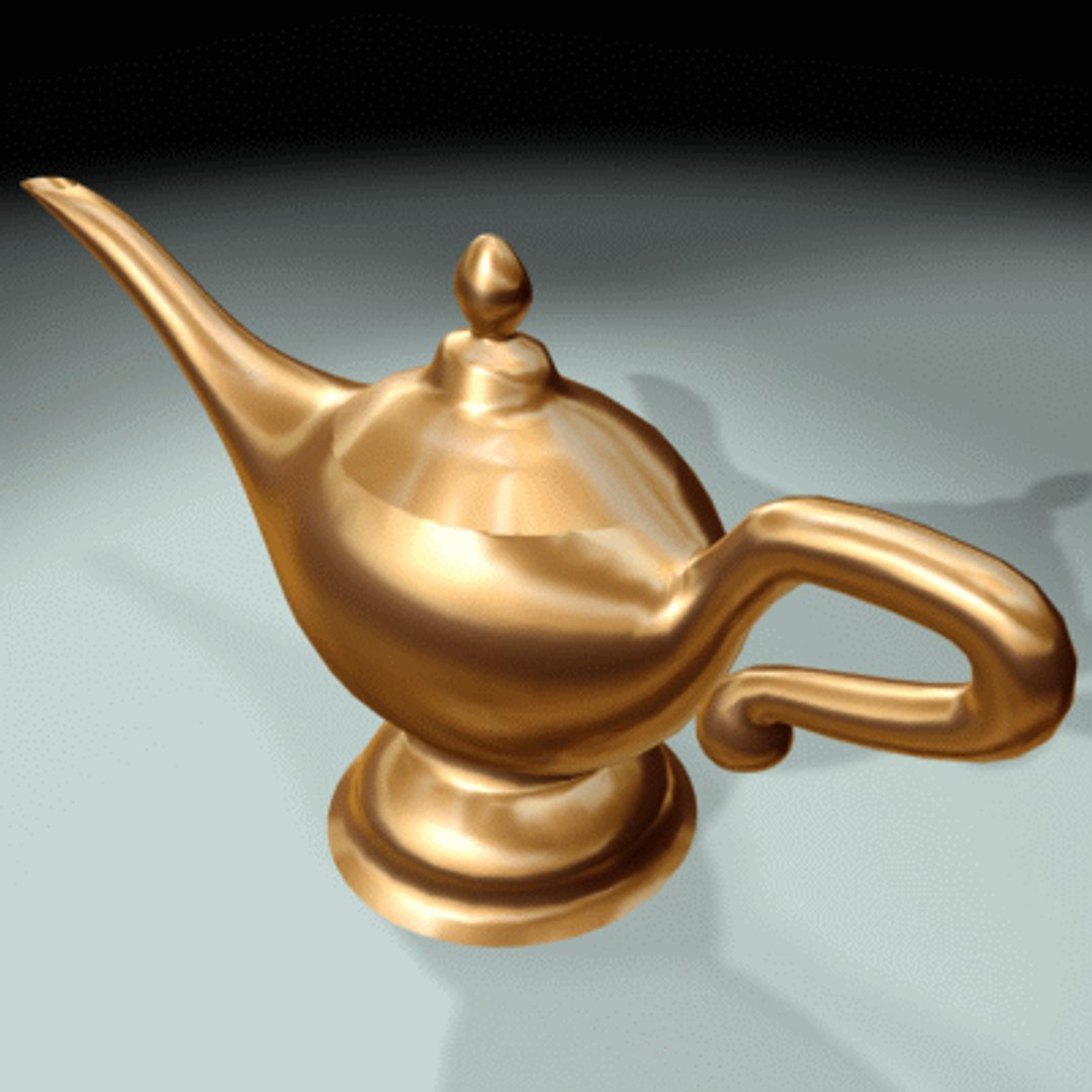 Aladdin magic lamp 8 3D model