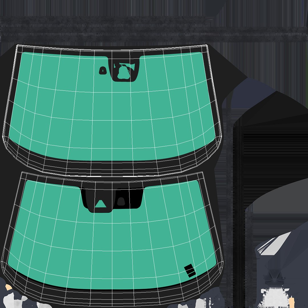 3D Car Glass Windshield - TurboSquid 2385208