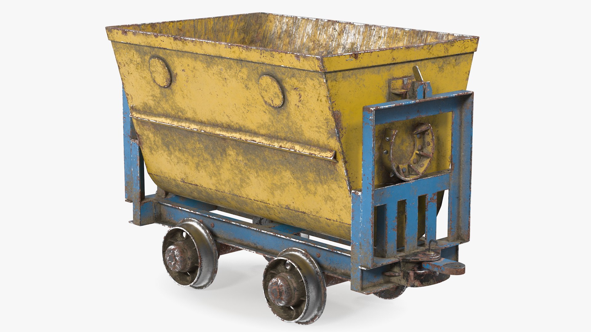 Mine Wagon Dusty 3D model preview
