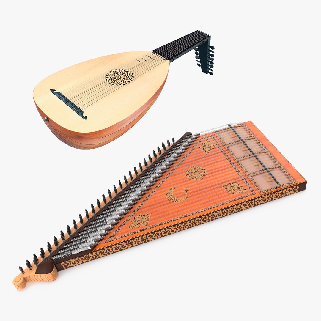 3D Turkish String Instruments Collection TurboSquid 2226603