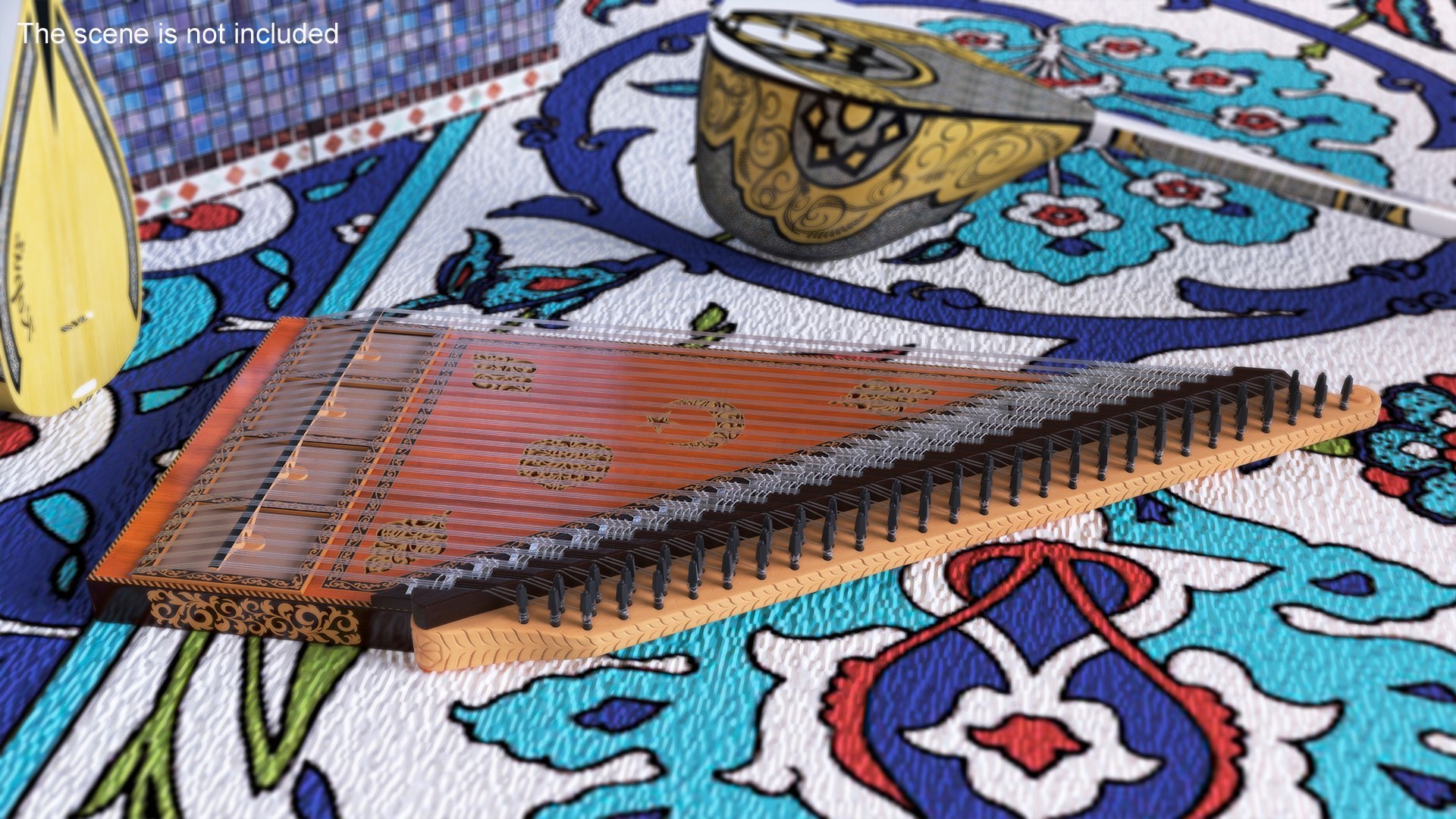 3D Turkish String Instruments Collection TurboSquid 2226603