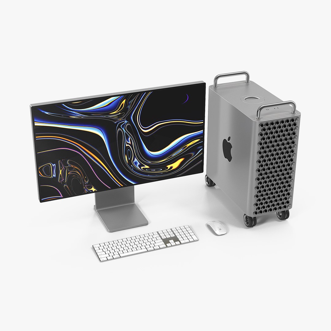 Mac Pro Wheels 2019 Set 3D model preview