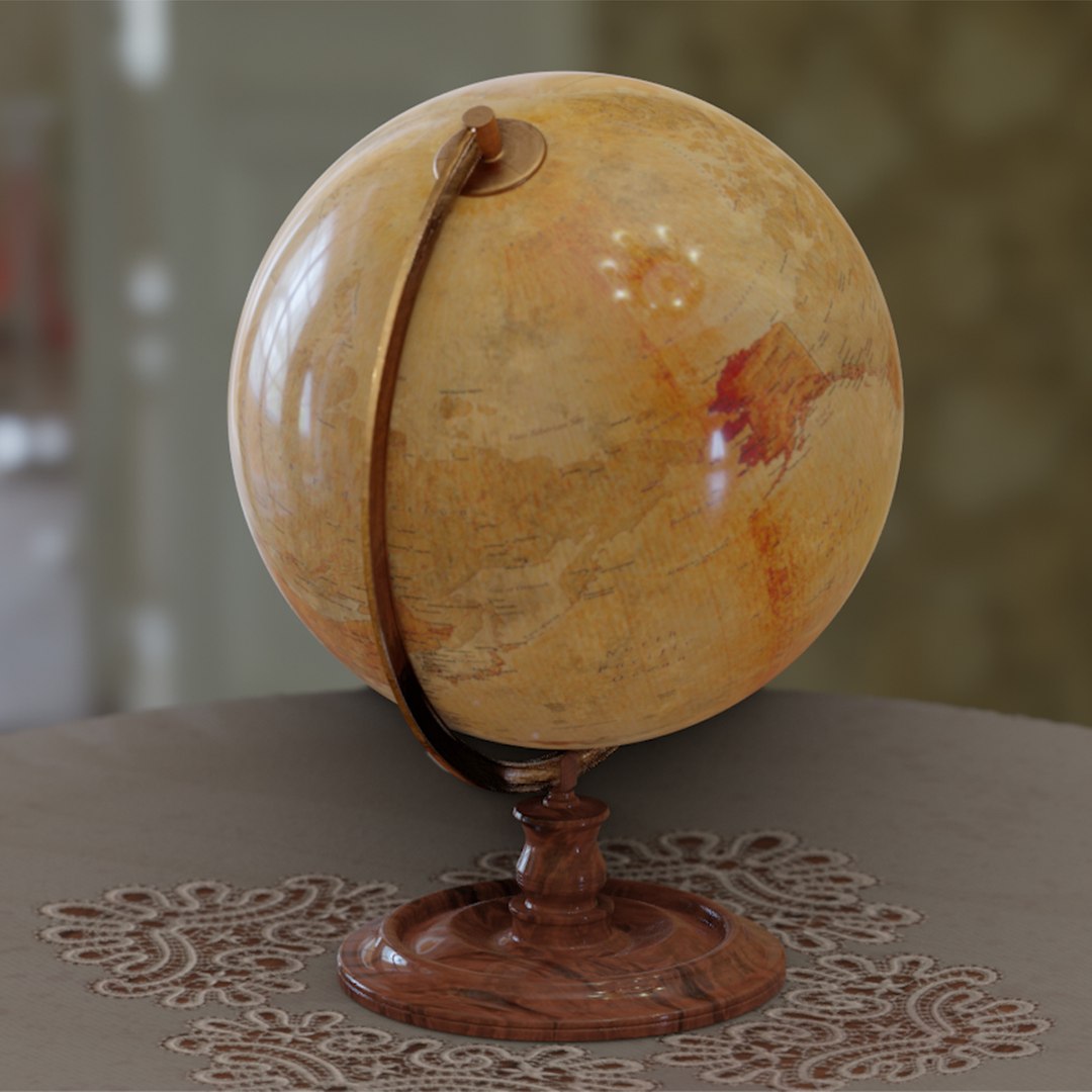 3D High Poly Globe - TurboSquid 2039722