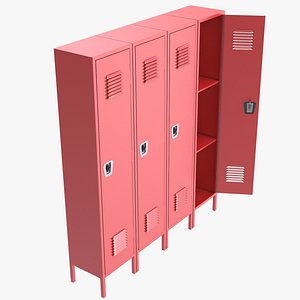 School Lockers - Red model