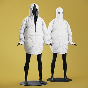 SONDR Winter Coat Loose Couple 3D model