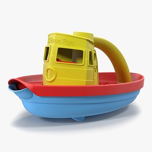 3d model tugboat bath toy