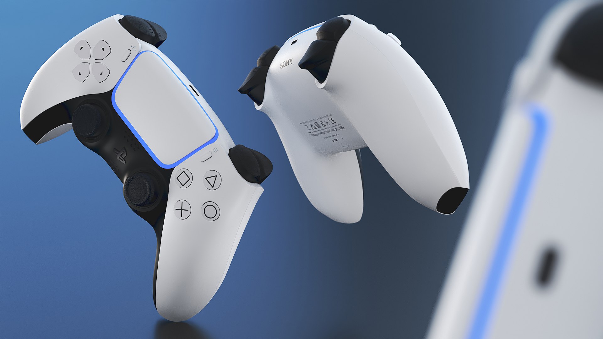 3D model Sony PlayStation DualSense Controller https://p.turbosquid.com/ts-thumb/be/PsjCtL/9C/sony_playstation_dualsense_controller_003/jpg/1785743672/1920x1080/fit_q87/b7be6e448ce5556f577f79cea374cf96977f5ee8/sony_playstation_dualsense_controller_003.jpg