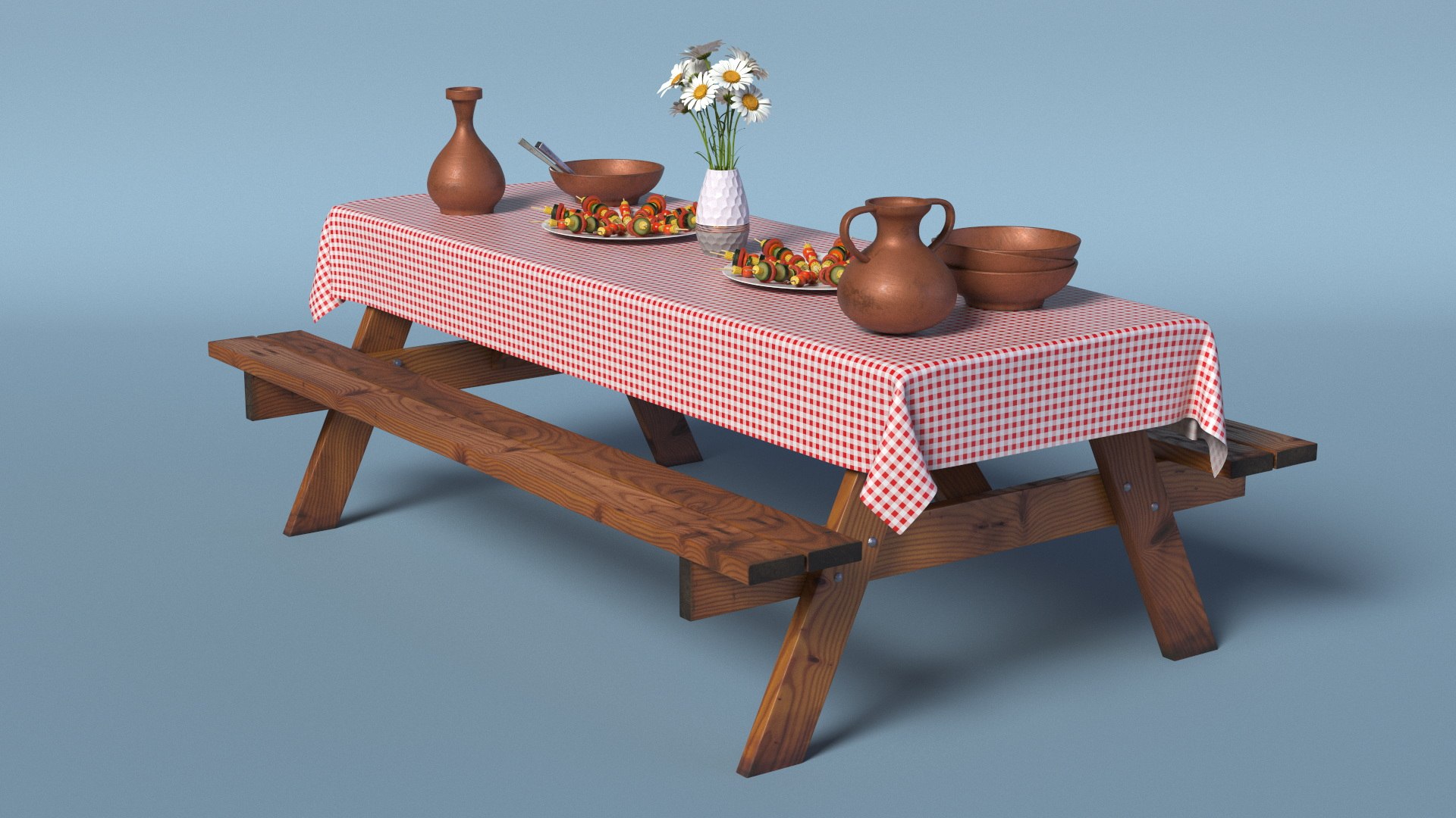 3D Rustic Picnic Table with Food and Pottery Served https://p.turbosquid.com/ts-thumb/be/QA42Fn/1M/rustic_picnic_table_with_food_and_pottery_served_005/jpg/1754859381/1920x1080/fit_q87/6353de8b81c60c124bab7c68aaf9adc63bfcd18c/rustic_picnic_table_with_food_and_pottery_served_005.jpg