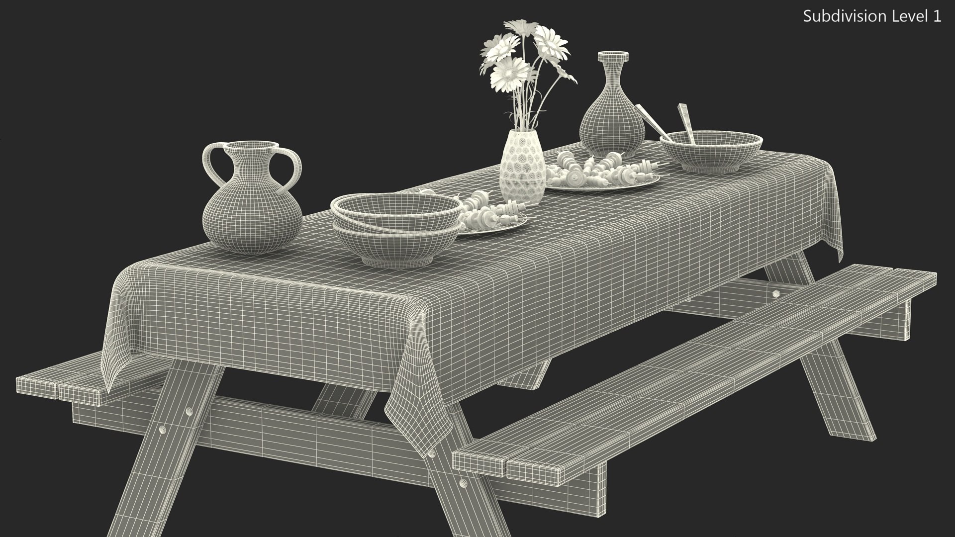 3D Rustic Picnic Table with Food and Pottery Served https://p.turbosquid.com/ts-thumb/be/QA42Fn/HL/rustic_picnic_table_with_food_and_pottery_served_016/jpg/1754859413/1920x1080/fit_q87/9b5f028195a713a19a42f3203866aac37177f799/rustic_picnic_table_with_food_and_pottery_served_016.jpg