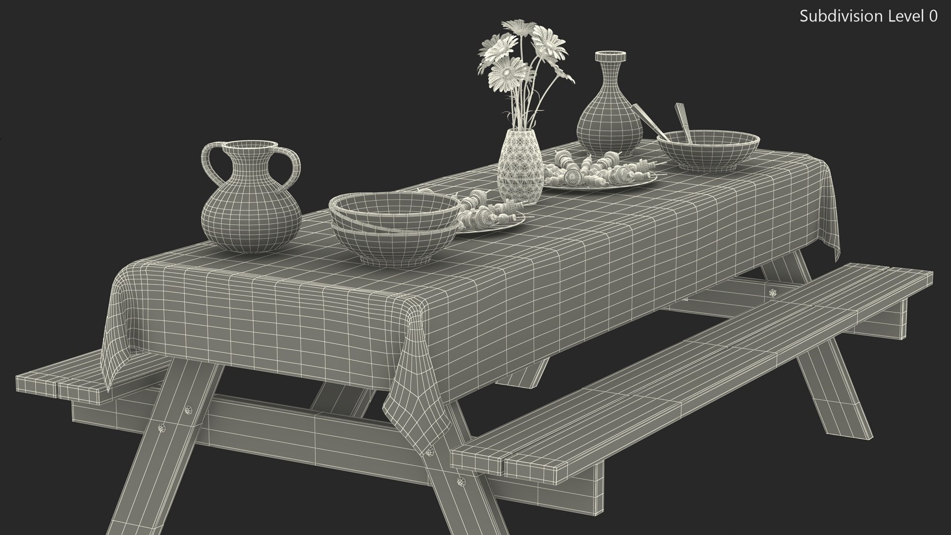 3D Rustic Picnic Table with Food and Pottery Served https://p.turbosquid.com/ts-thumb/be/QA42Fn/U7/rustic_picnic_table_with_food_and_pottery_served_015/jpg/1754859410/1920x1080/fit_q87/a169425f0c277866706559a56430f59c65af50c5/rustic_picnic_table_with_food_and_pottery_served_015.jpg