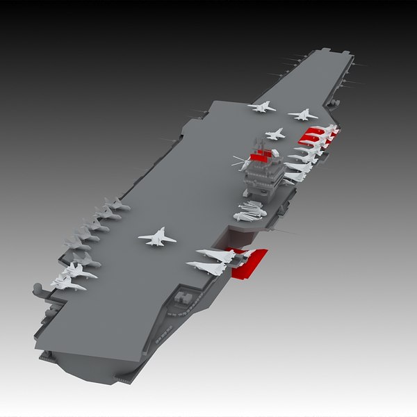 uss cvn aircraft carrier 3d model