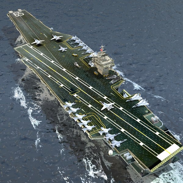 uss cvn aircraft carrier 3d model