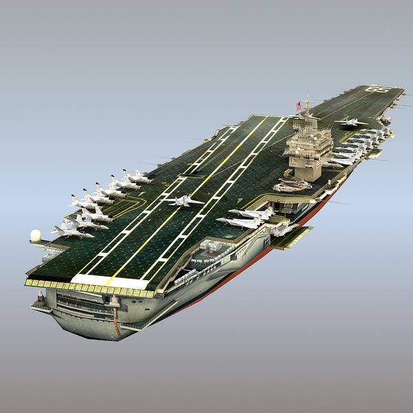 uss cvn aircraft carrier 3d model