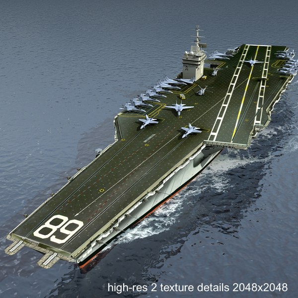 uss cvn aircraft carrier 3d model