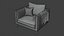 Realistic armchair - PBR
