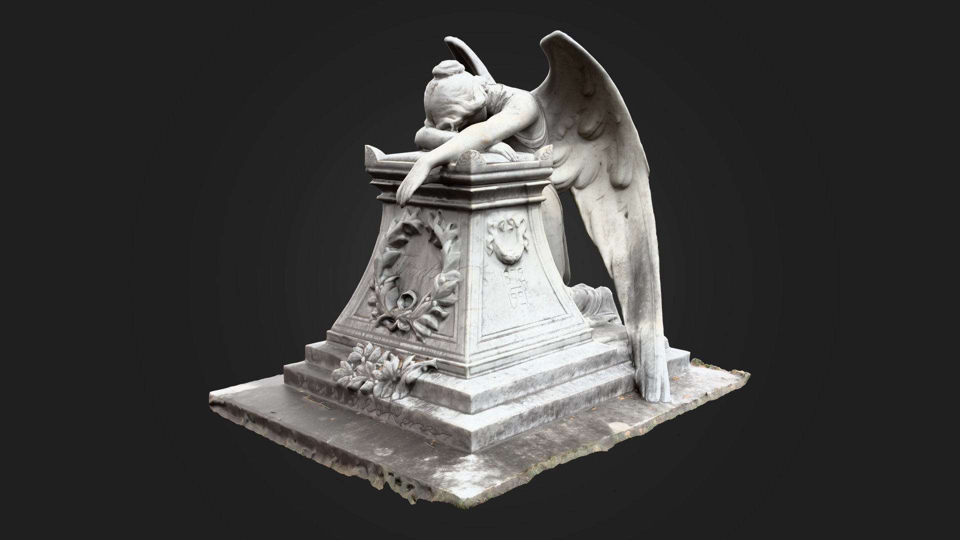 Cemetery Statue 3D Model - TurboSquid 2639595