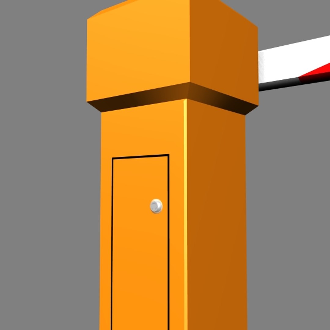 barrier gate 3d model