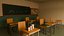 Sakura Heights - Kit modulare per aula di scuola superiore giapponese con 140 elementi