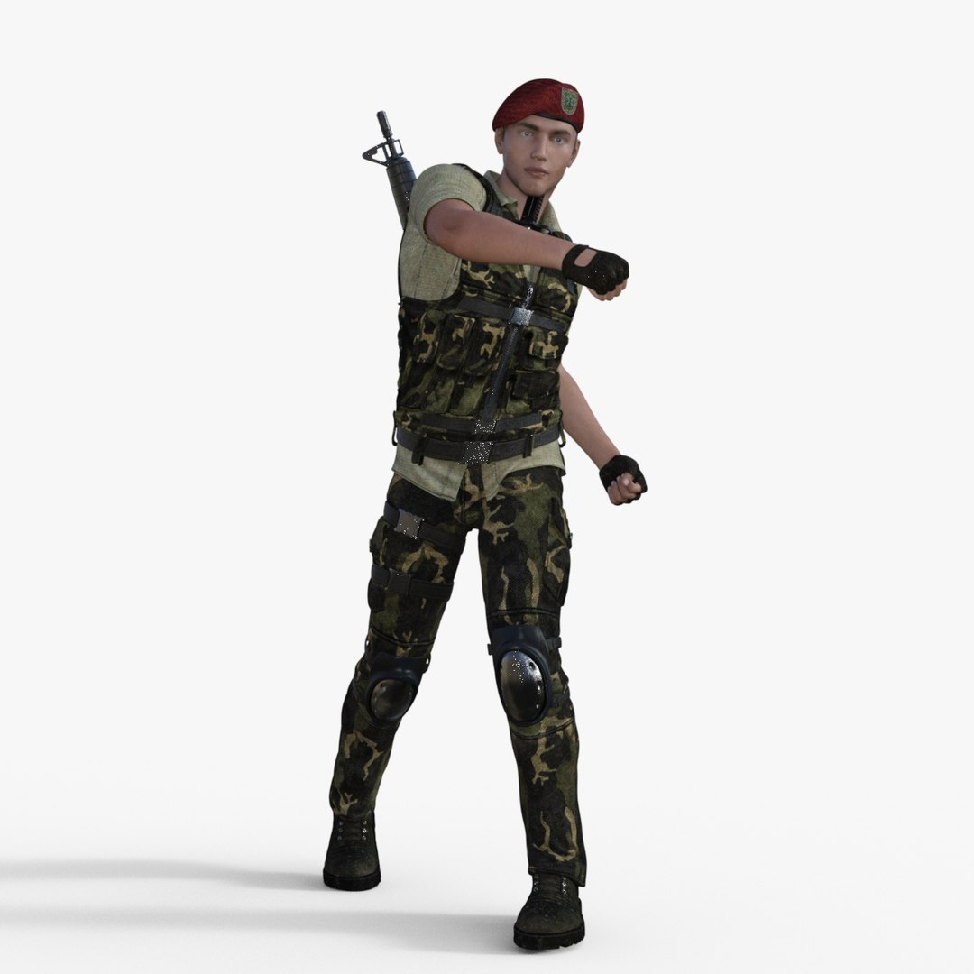 3D Realistic Soldier - TurboSquid 2146066