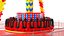 Detailed Pendulum Amusement Park Ride