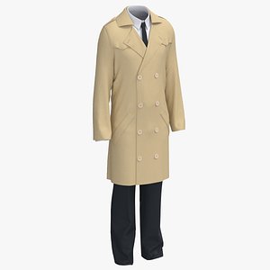 Trench Coat 3D model