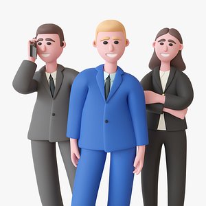 Businessmen - Rigged 3D Characters 12 Animations