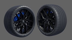 3d Wheel Model of Bridgestone Potenza Race