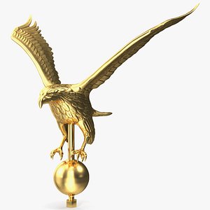 Gold Eagle Flagpole Topper