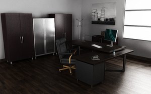 3d model of office interior 03b