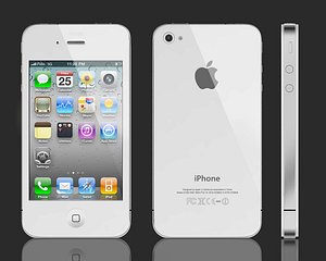 3d model apple iphone 4