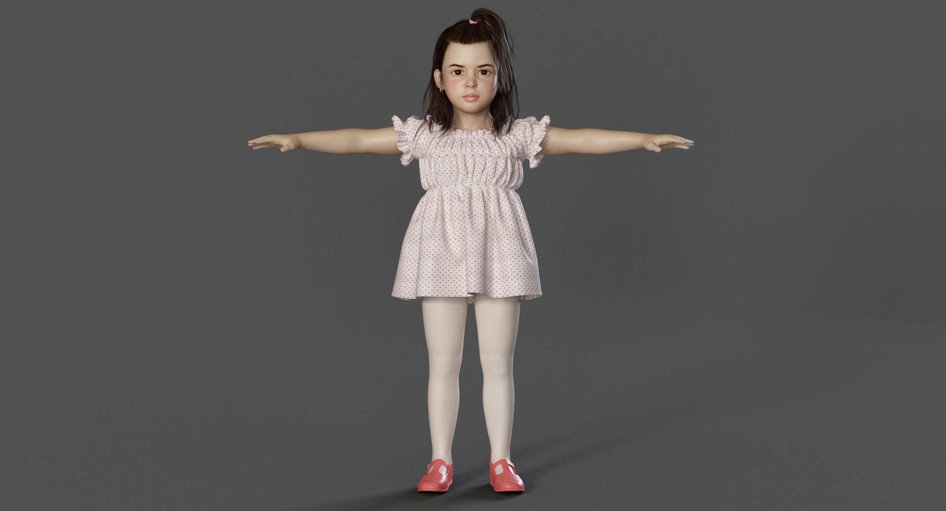Hope Realistic Little Girl Rigged Character 3D Model - TurboSquid 1875171