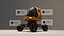 Vehículo futurista de ciencia ficción Mars Research Rover