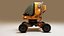 Vehículo futurista de ciencia ficción Mars Research Rover